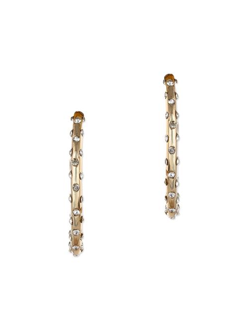 gold toned embellished metal earrings - 11538884 - Very Small Image - 1