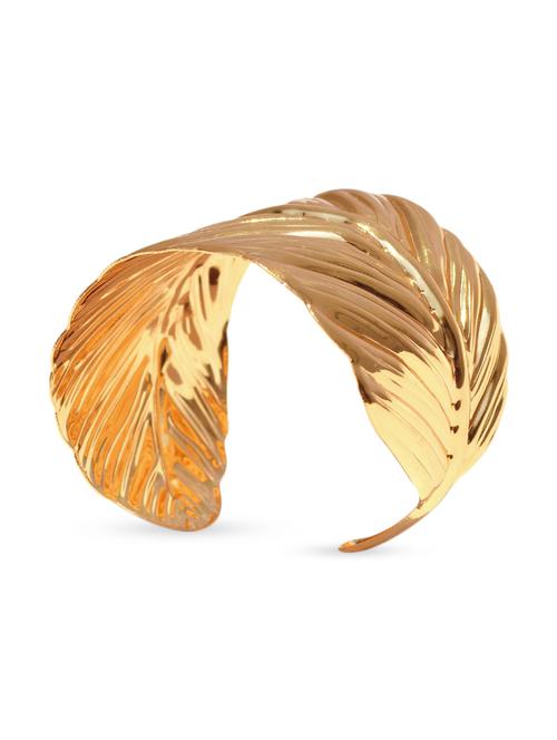 gold leaf metal hand cuff - 11539906 - Very Small Image - 1