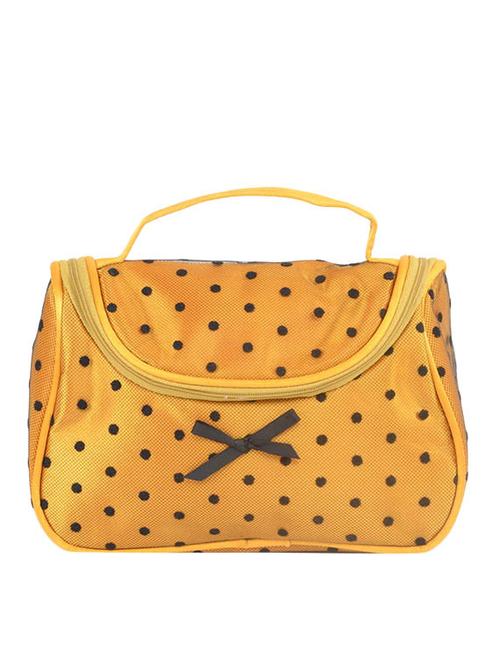 yellow satin polka dot utility bag - 11543577 - Very Small Image - 1