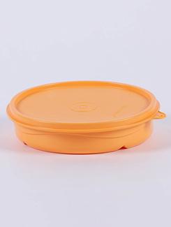 tupperware orange plastic 350 ml divided dish lunch box - 11552107 - Very Small Image - 1