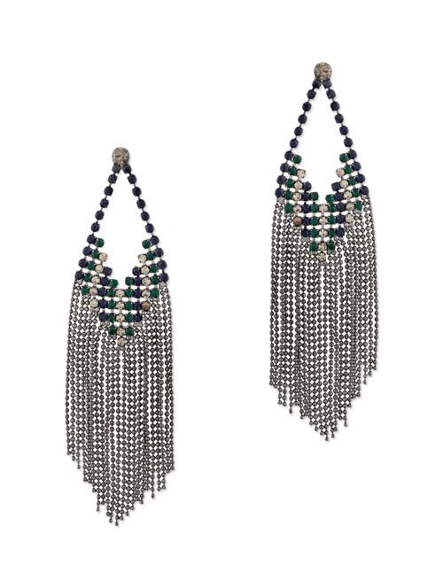 black metal drop earring - 11556178 - Very Small Image - 1