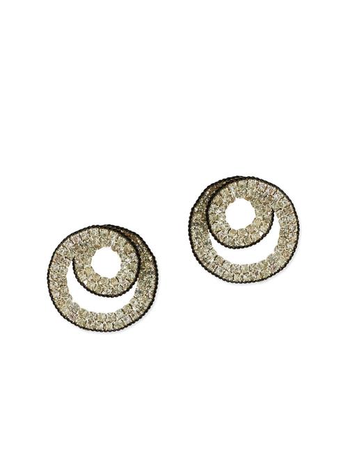 silver metal drop earrings - 11556433 - Very Small Image - 1