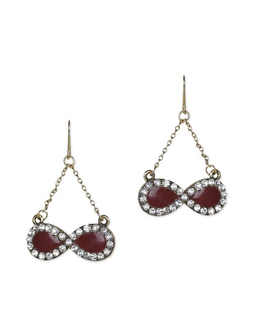 multicolored stones drop earrings - 1155973 - Very Small Image - 1