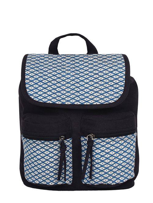 blue canvas  backpack - 11570256 - Very Small Image - 1