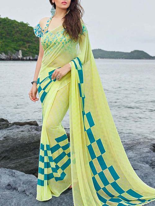 geometric printed saree - 11573896 - Very Small Image - 1