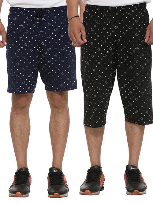 multicolor cotton shorts - 11575147 - Very Small Image - 1