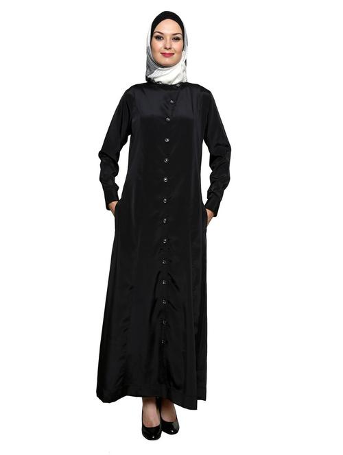 solid black abaya - 11575968 - Very Small Image - 1