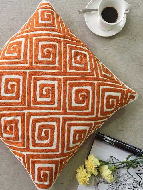 Orange cotton cushion cover - 1157757 - Very Small Image - 1