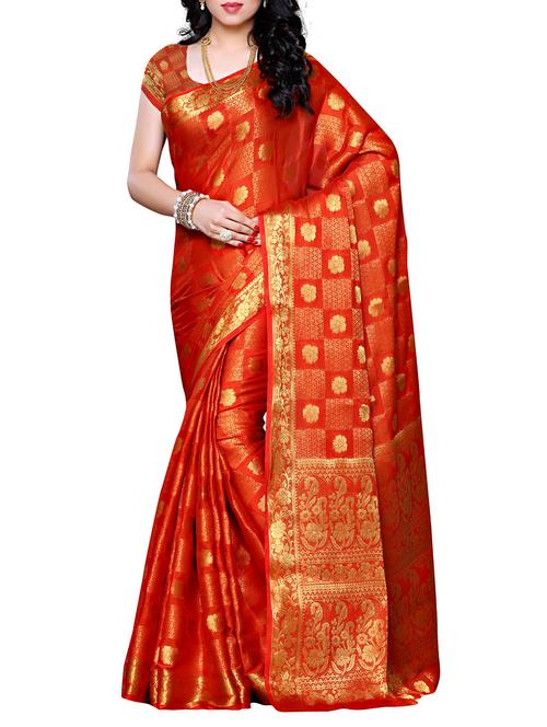 women's banarasi saree - 11578064 - Very Small Image - 1