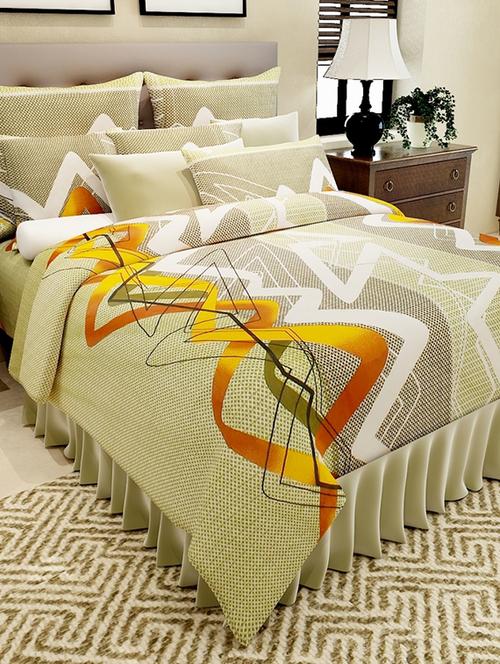 multi colored cotton printed double bedsheet set - 11579226 - Very Small Image - 1