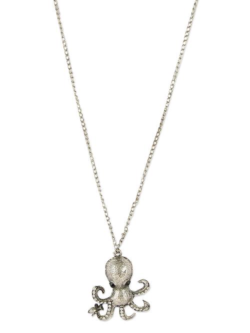 Silver Beaded Pendant with Chain - 1158029 - Very Small Image - 1