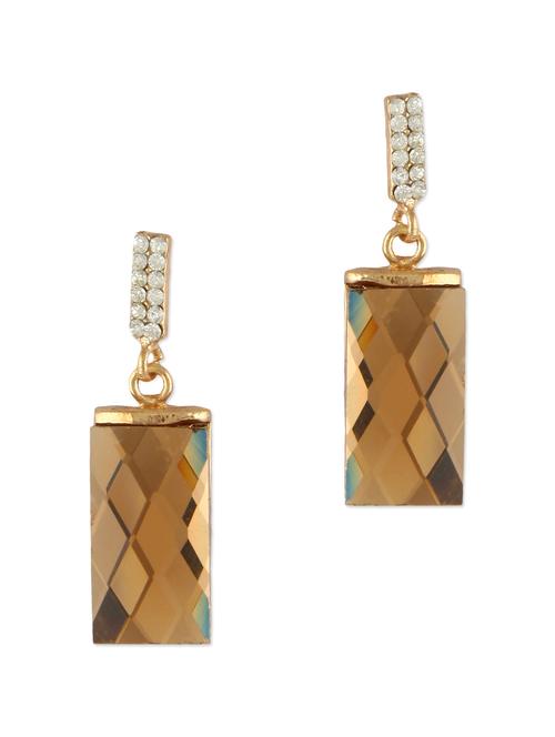 Gold embellished drop earrings - 1158079 - Very Small Image - 1