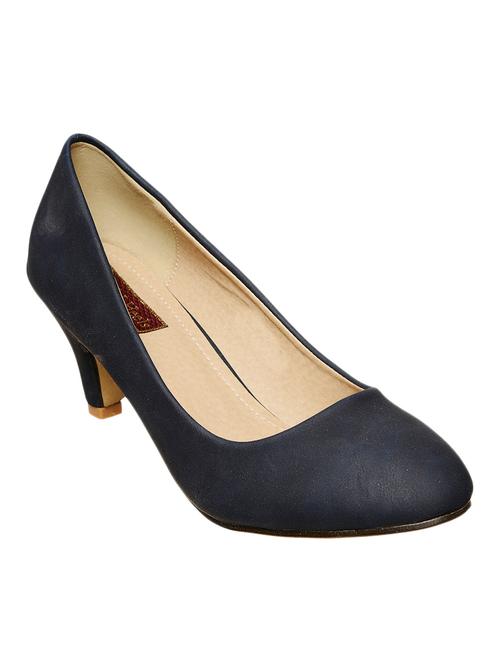 blue leatherette pump - 11586010 - Very Small Image - 1