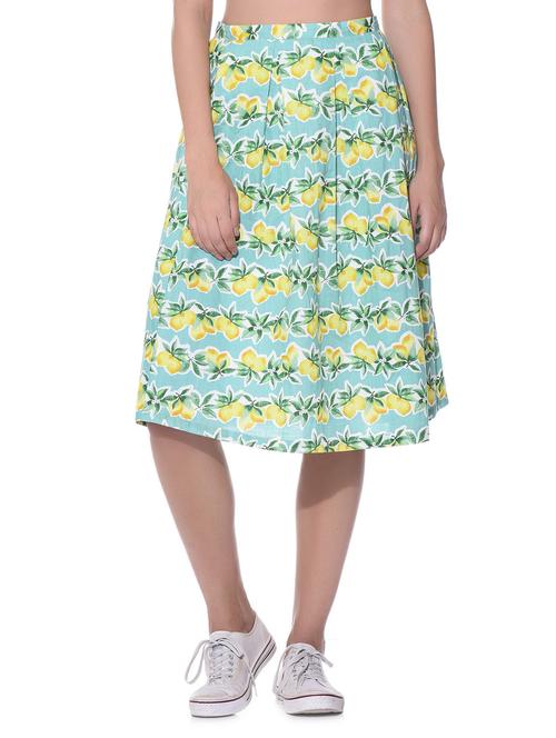 light blue floral print skirt - 11588462 - Very Small Image - 1
