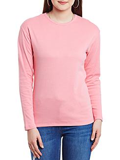pink cotton solid tee - 11589518 - Very Small Image - 1
