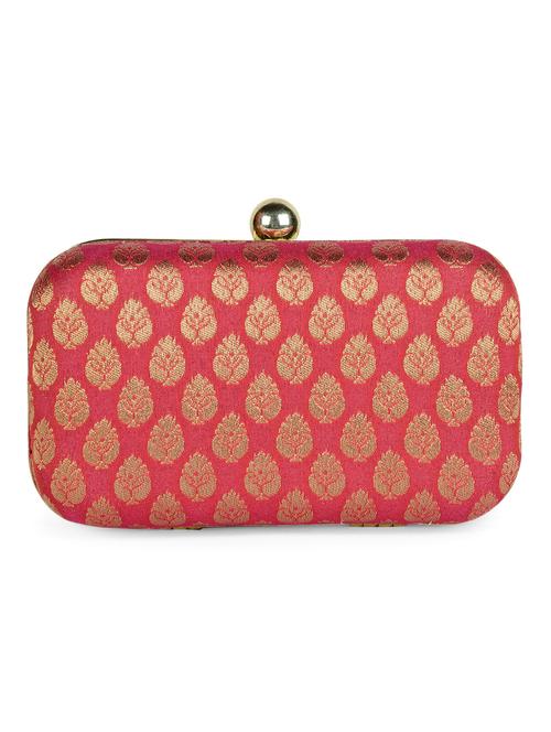 pink brocade box clutch - 1159849 - Very Small Image - 1