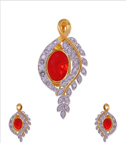 red gold plated pendant - 11599083 - Very Small Image - 1
