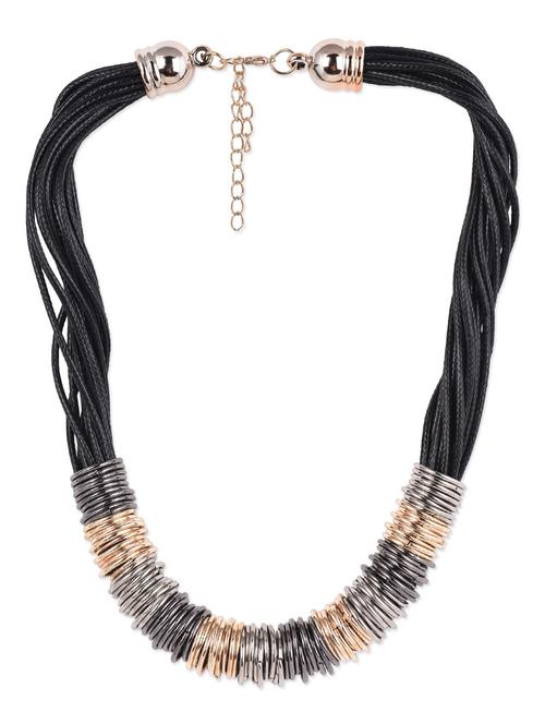 blue roped metallic necklace - 1160067 - Very Small Image - 1