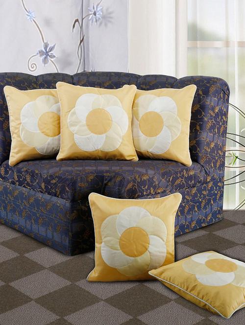 set of 5 circular cushion cover - 11605425 - Very Small Image - 1