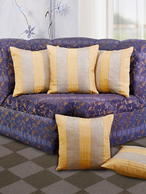 set of 5 stripe cushion cover - 11605437 - Very Small Image - 1