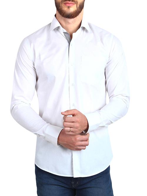 white cotton casual shirt - 11608913 - Very Small Image - 1