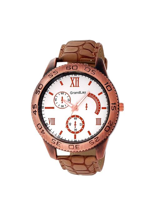 brown leather watch - 11613116 - Very Small Image - 1