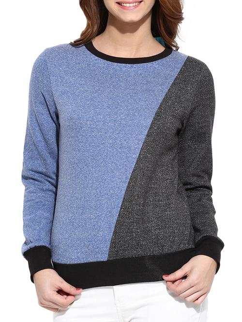 women's color block sweatshirt - 11616186 - Very Small Image - 1