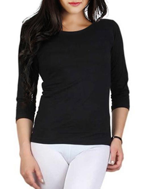 black cotton tee - 11628188 - Very Small Image - 1