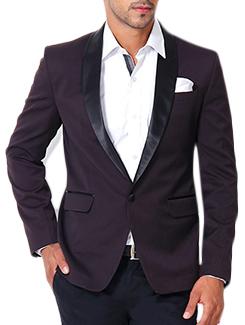 brown cotton formal blazer - 11632081 - Very Small Image - 1