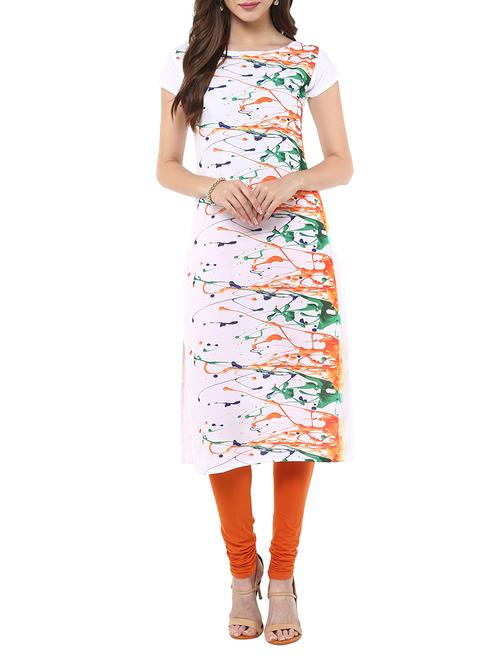 abstract print straight kurta - 11632542 - Very Small Image - 1