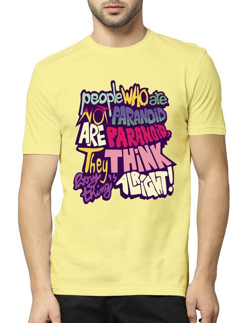yellow cotton tshirt - 11641442 - Very Small Image - 1
