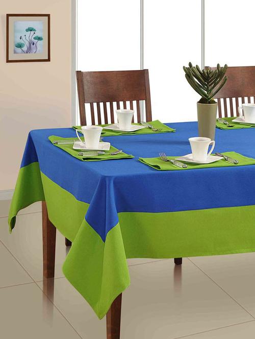 set of 7 cotton 6 seater table cover set - 11647868 - Very Small Image - 1