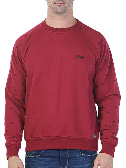 red printed cotton sweatshirt - 11654938 - Very Small Image - 1