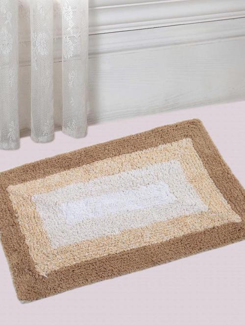 saral home soft cotton anti slip bathmat set of 2 pcs -40x60 cm - 11655620 - Very Small Image - 1