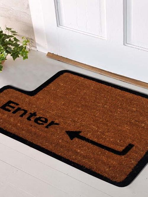 saral home premium quality heavy duty coir mat -40x60 cm - 11655703 - Very Small Image - 1