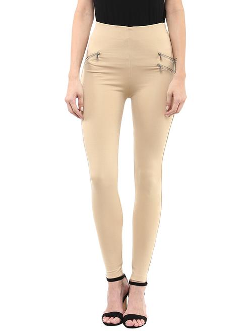 beige viscose jeggings - 11656151 - Very Small Image - 1