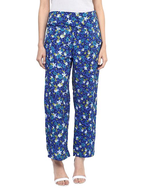 blue polyester trouser - 11656165 - Very Small Image - 1