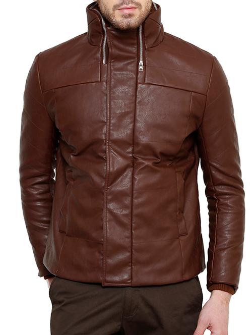 brown leatherette jacket - 11656705 - Very Small Image - 1