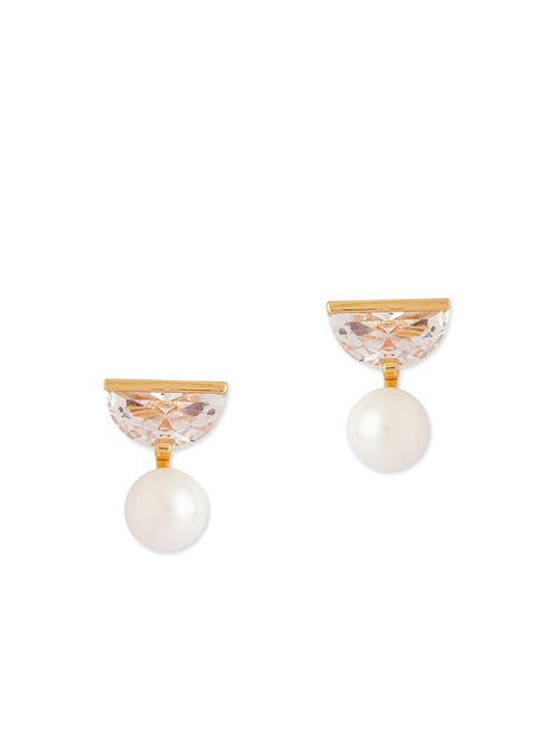 gold metal studs earring - 11657469 - Very Small Image - 1