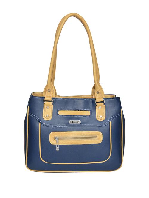 blue leatherette handbag - 11663030 - Very Small Image - 1