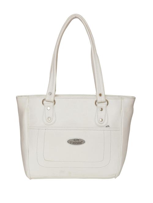 white leatherette handbag - 11663110 - Very Small Image - 1