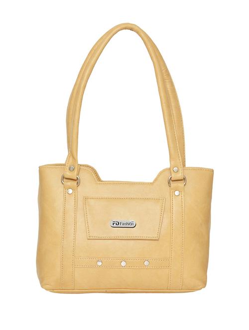 beige leatherette handbag - 11663210 - Very Small Image - 1