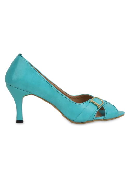 blue faux leather heels - 1166410 - Very Small Image - 1