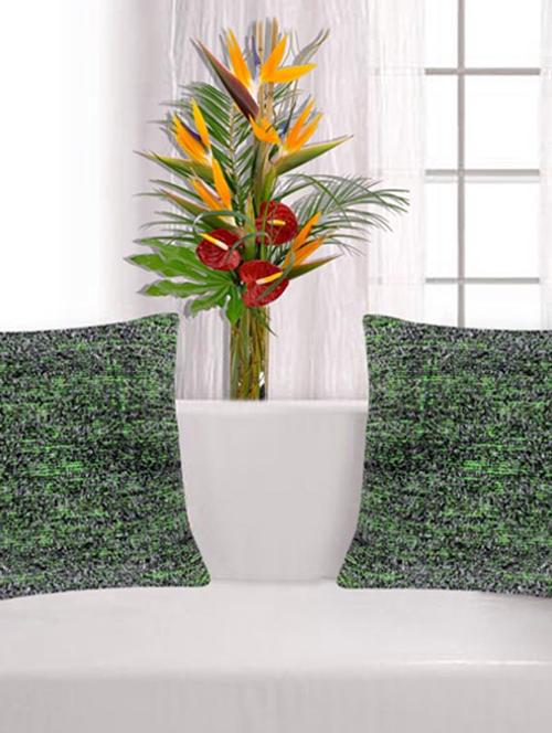 saral home premium quality textured fabric made cushion cover set of 2pc -40x40 cm - 11665410 - Very Small Image - 1