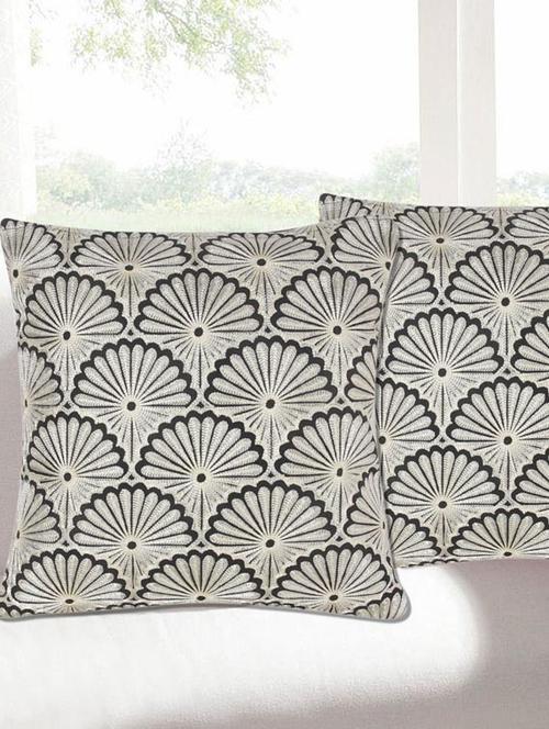 grey poly silk set of 2 cushion cover - 11665426 - Very Small Image - 1