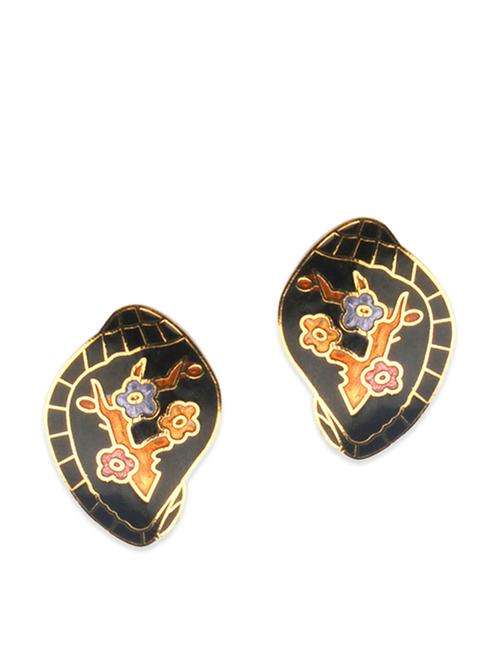 black meenakari earrings - 11675822 - Very Small Image - 1