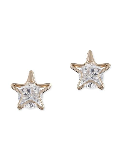 gold metal studs earrings - 11677519 - Very Small Image - 1