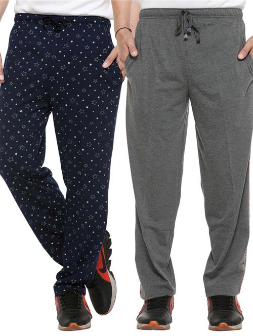 multi colored cotton  ankle length track pant - 11677967 - Very Small Image - 1