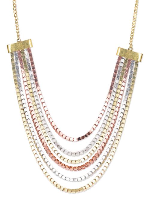 layer leveled solid metal neck piece  - 1168002 - Very Small Image - 1