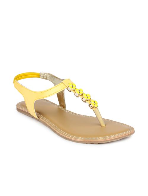 yellow embellished sandal - 11696520 - Very Small Image - 1